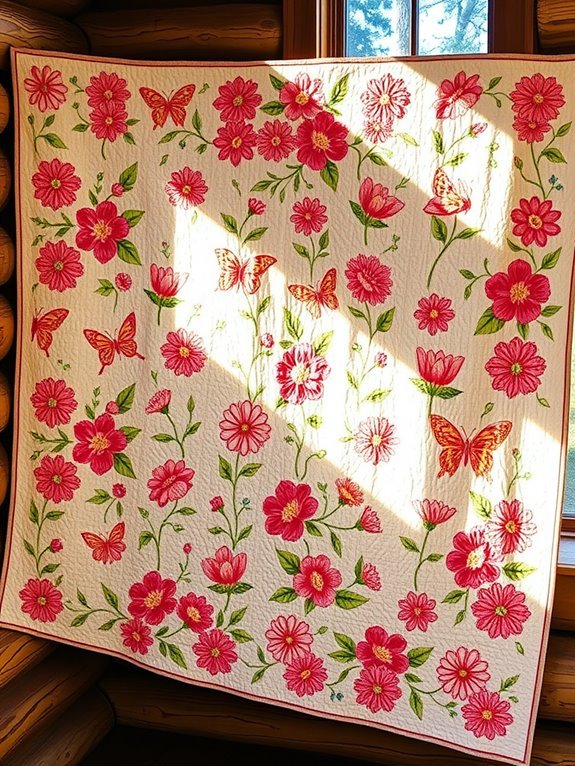 colorful floral patchwork design