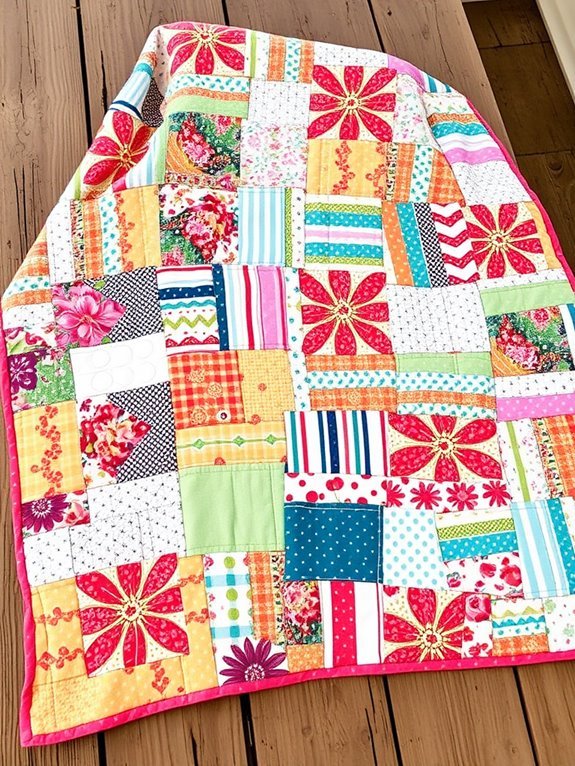 colorful patchwork quilt design