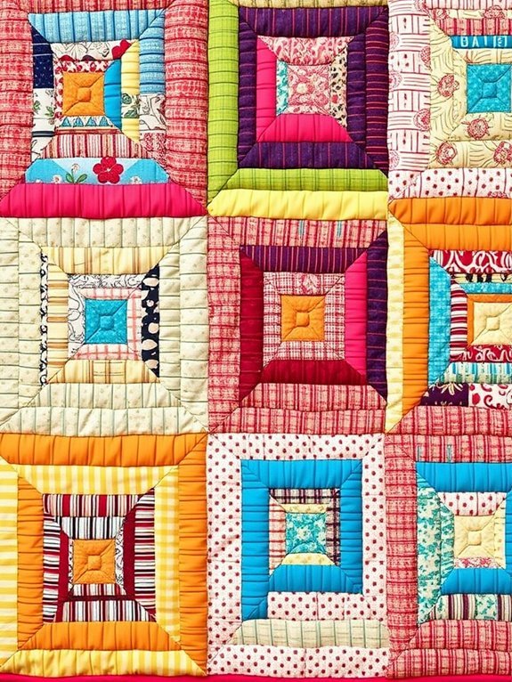 colorful patchwork quilt design