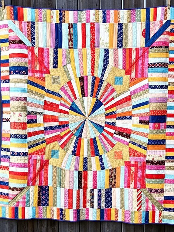 colorful quilt pattern creation