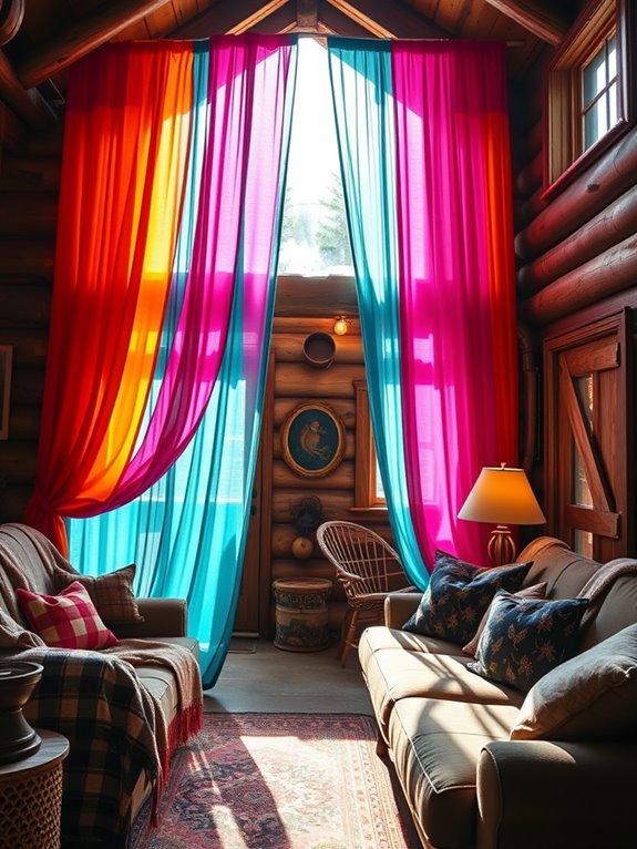 colorful window coverings