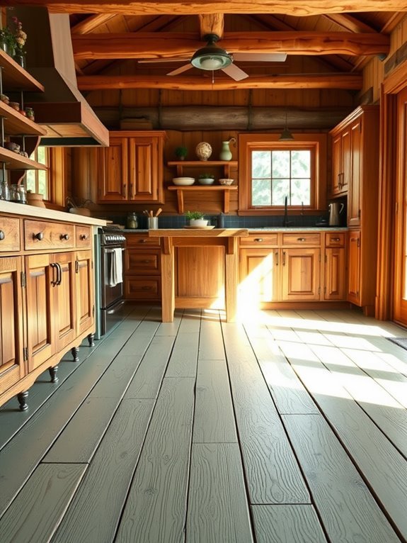 colorful wooden floor surface