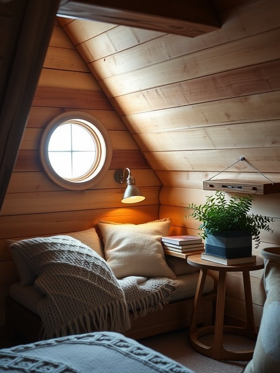 comfortable book corner retreat