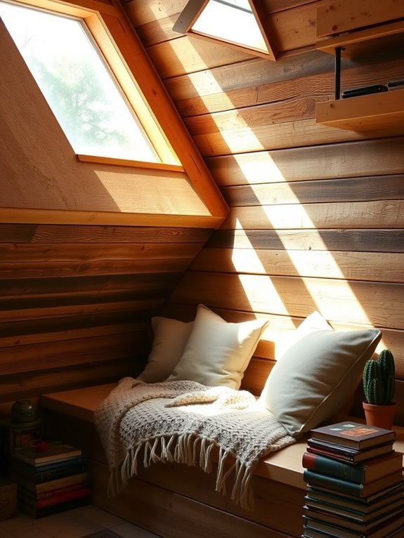 comfortable book filled corner