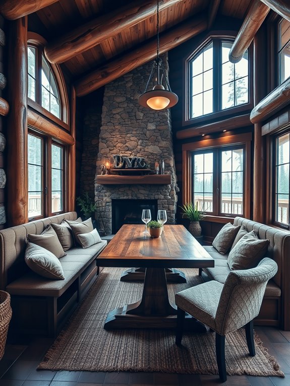 comfortable corner seating area
