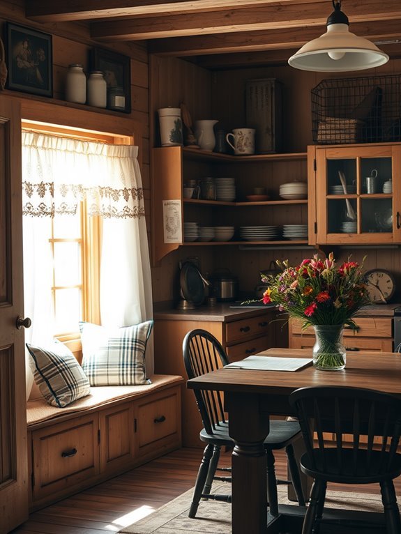 comfortable corner seating area