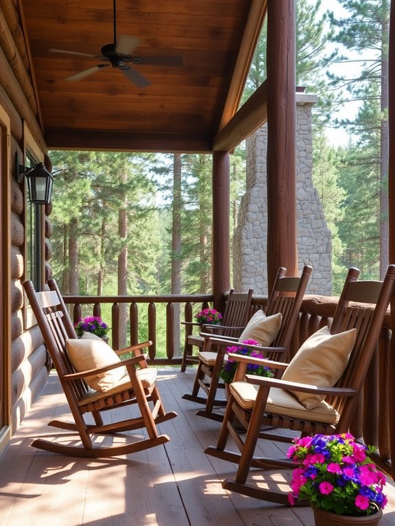 comfortable cushioned rocking chairs