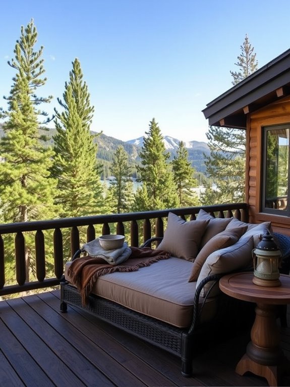comfortable lounging in nature