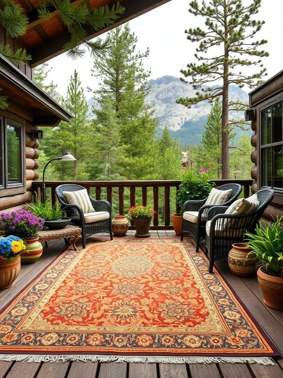 comfortable outdoor rug option