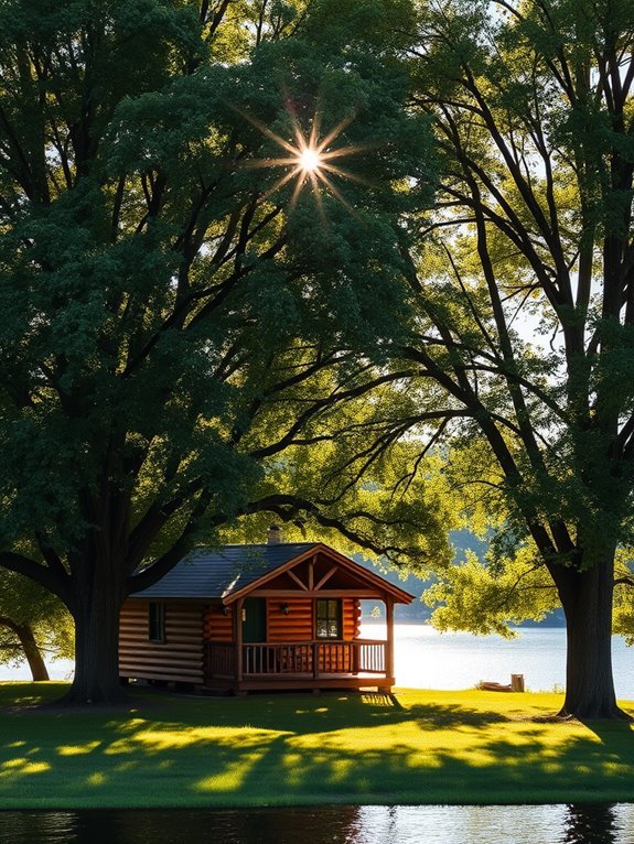 comfortable outdoor shade trees