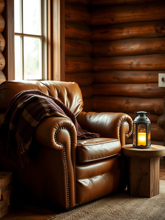 comfortable rustic seating option
