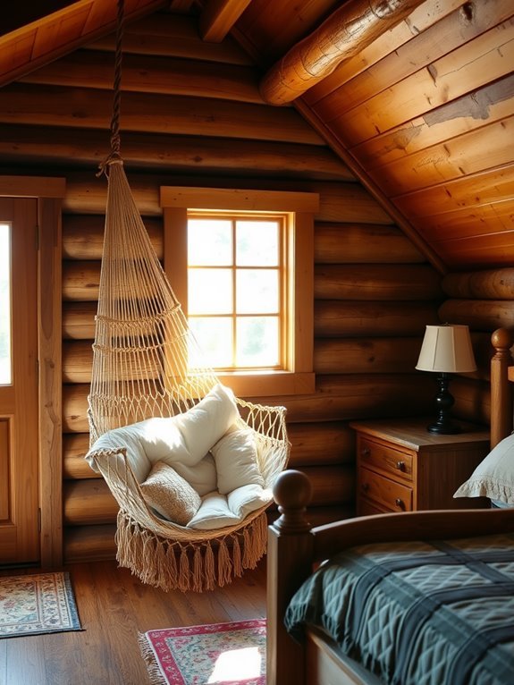 comfortable swinging seating option