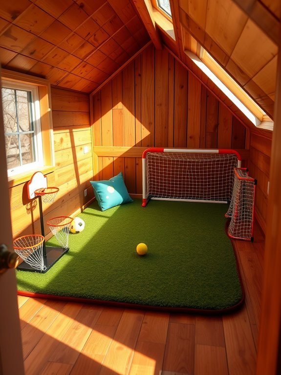 compact athletic play space