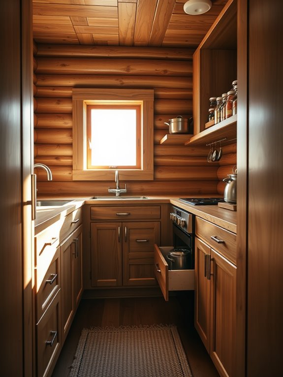 concealed storage compartments utilized