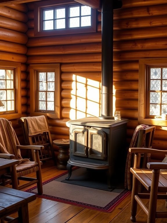 cozy ambiance of woodstoves