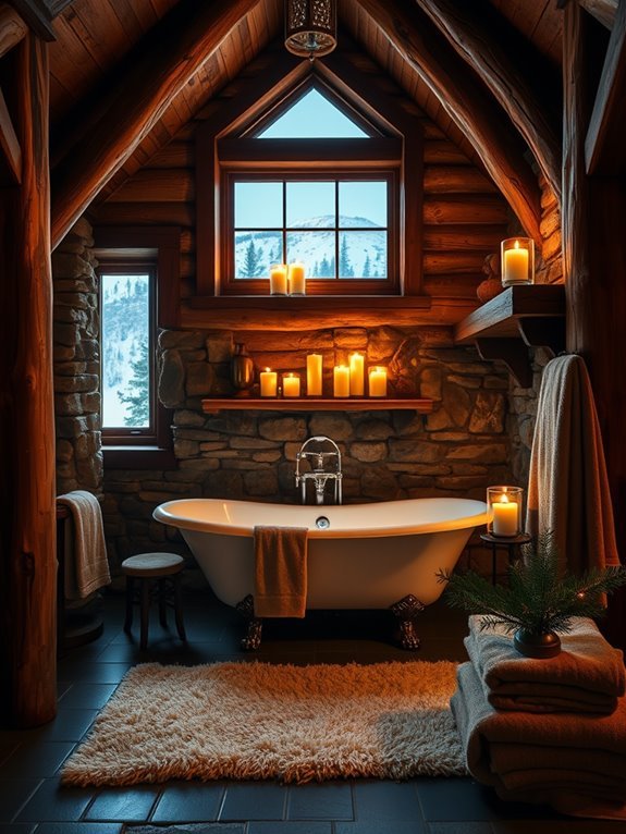 cozy atmosphere with candles