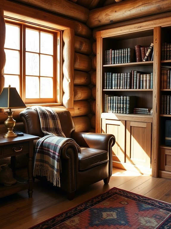 cozy book nook setup