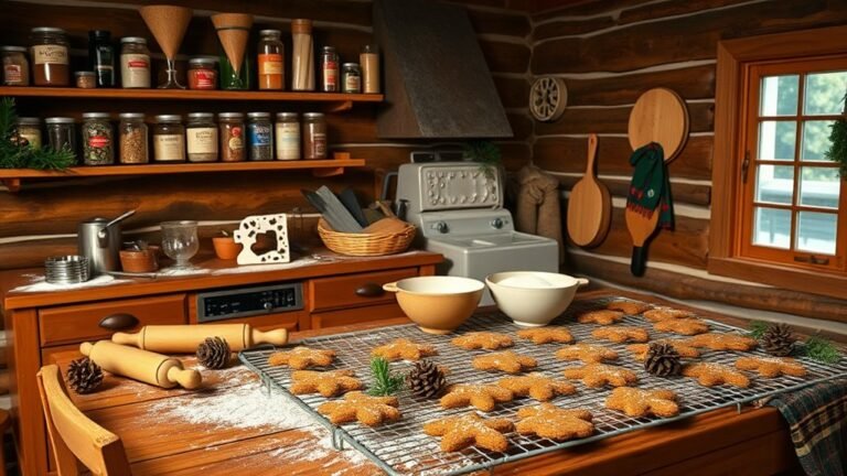 cozy cabin baking decor