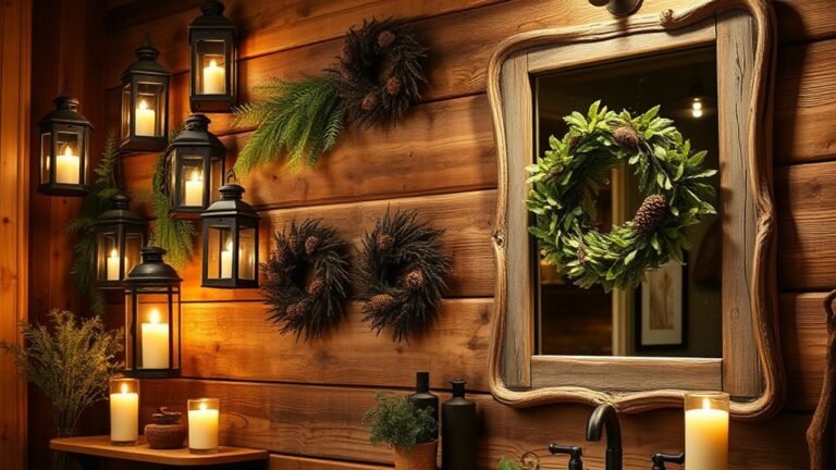 cozy cabin bathroom decor