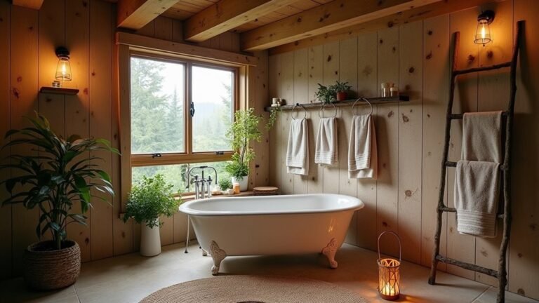 cozy cabin bathroom decor