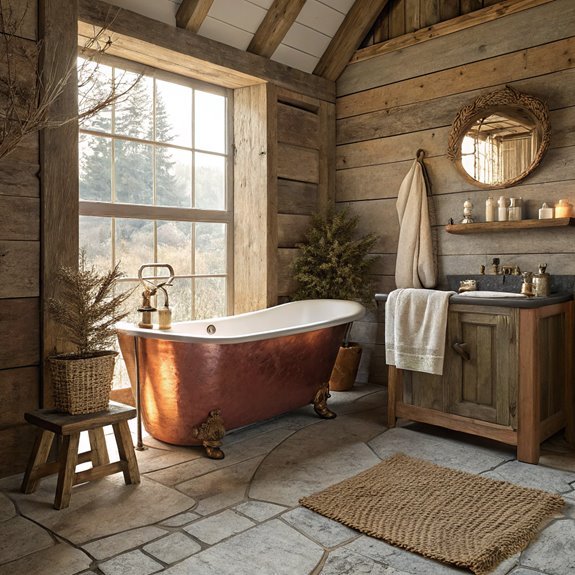 cozy cabin bathroom inspiration