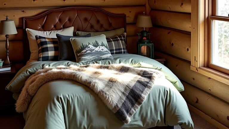 cozy cabin bedding inspiration