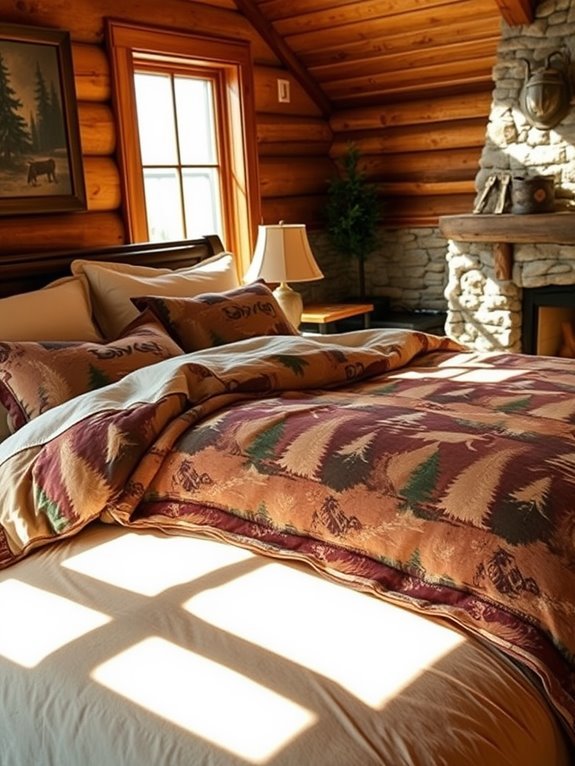 cozy cabin inspired bedding options