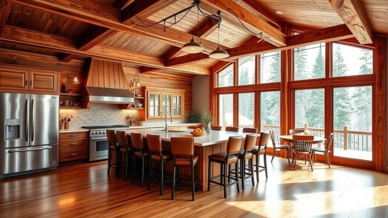 cozy cabin kitchen designs