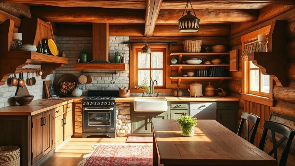 cozy cabin kitchen inspiration