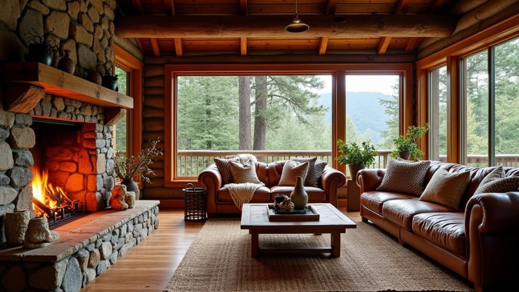 cozy cabin living room ideas