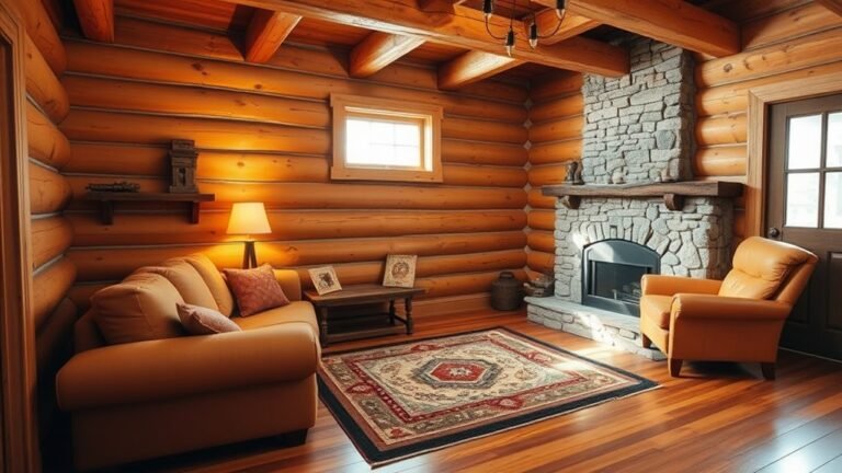 cozy cabin living spaces