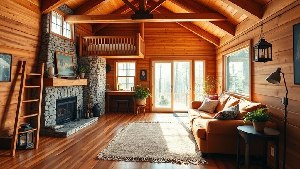 cozy cabin loft designs