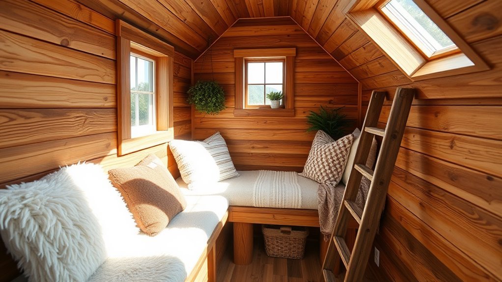 cozy cabin loft seating