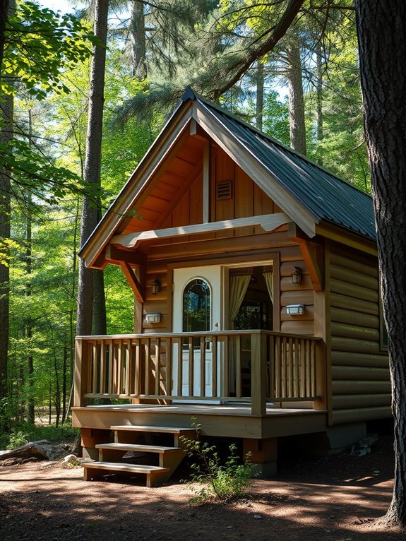 cozy cabin with porch