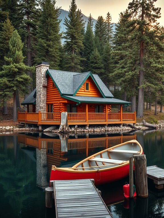 cozy cabins by lake