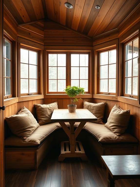 cozy corner seating arrangement