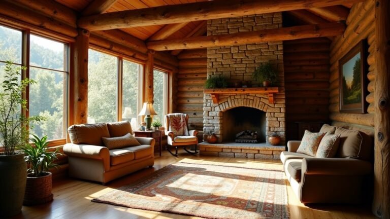 cozy country cabin interiors