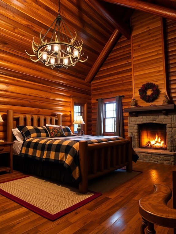 cozy crackling hearth ambiance