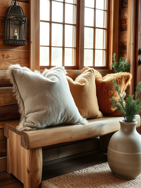 cozy decorative cushion accents