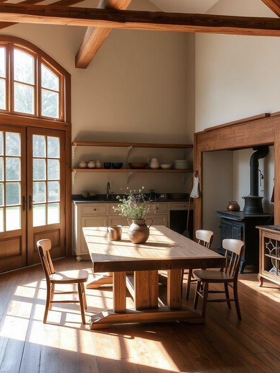 cozy farmhouse culinary ambiance