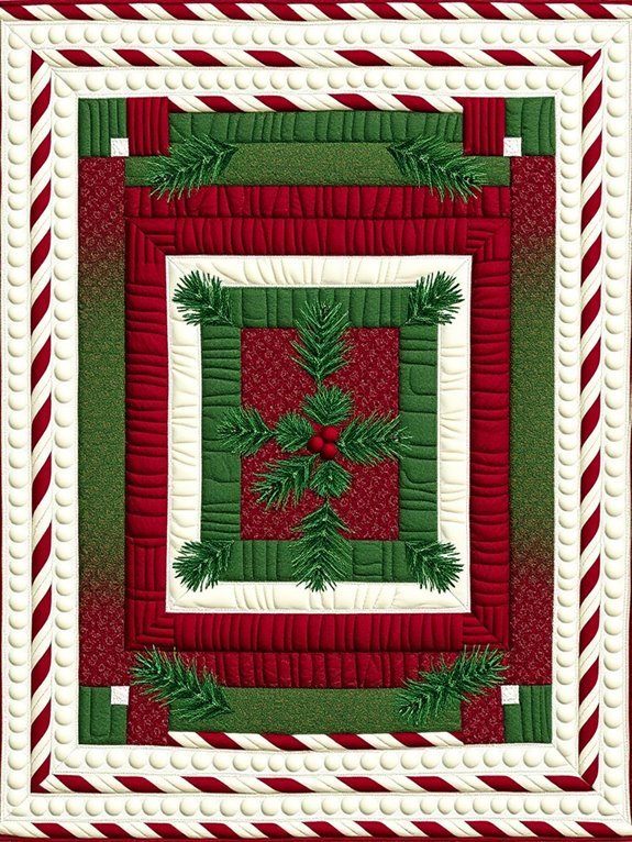 cozy festive log cabin