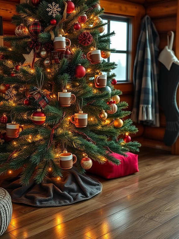 cozy holiday beverage ornaments