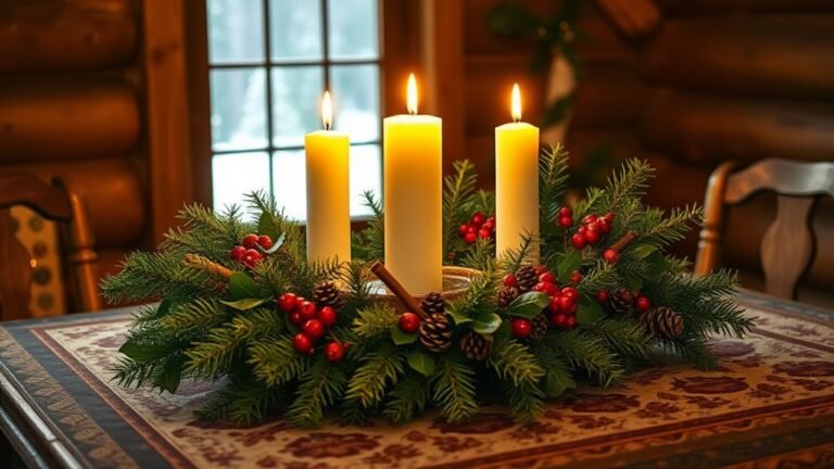 cozy holiday table decorations