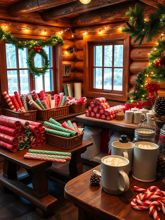 cozy hot chocolate setup