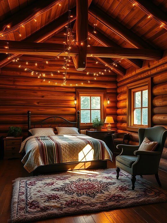 cozy illumination with string lights