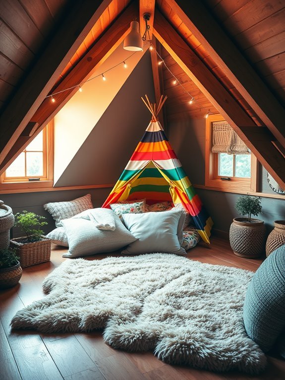 cozy indoor camping experience