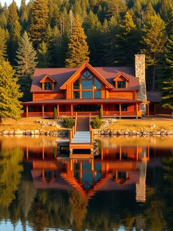 cozy lakeside retreat with dock