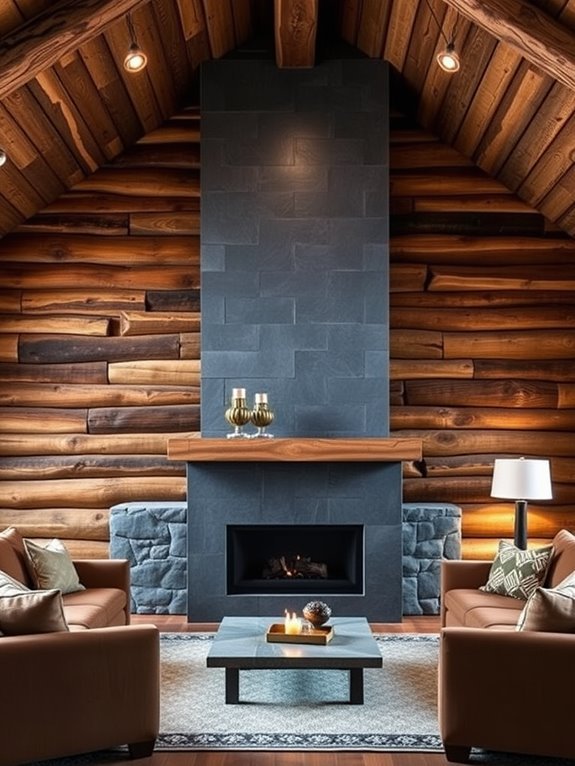 cozy living room focal point