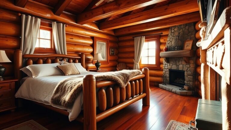 cozy log cabin aesthetics