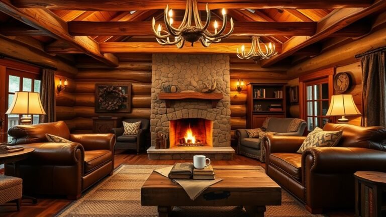 cozy log cabin decor